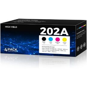 202X Toner Cartridges High Yield 4 Pack (10700 Pages) Compatible with Color LaserJet MFP M281 M280 Series for HP 202X 202A Toner Work for MFP M281cdw M281fdw M281fdn M280nw Pro M254dw M254dn M254nw in Kuwait