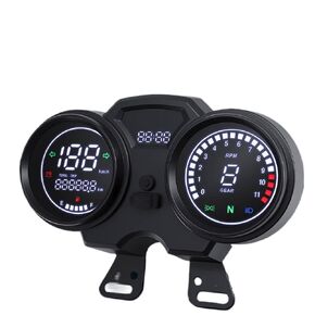 Motorcycle Instrument LED Digital RPM Meter Tachometer Odometer Beam Right Turn Compatible with GN125 in Kuwait
