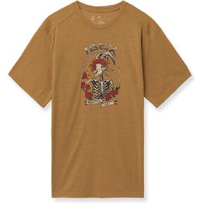 IBEX Merino Wool Journey Short Sleeve Graphic T-Shirt for Men | Lightweight Breathable Crewneck Tee for Hiking in Kuwait
