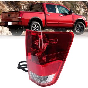 Tail light Compatible with 2004-2015 Nissan Titan with Bulbs and Harness Taillight Rear Lamp Replaces 26550ZH225 NI2801161(Right Passenger Side) in Kuwait