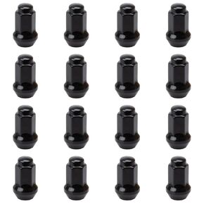(16 Pack) Tusk Tapered Lug Nut 10mm x 1.25mm Thread Pitch w/14mm Head Black for Honda Rancher 420 2x4 2007-2022 in Kuwait