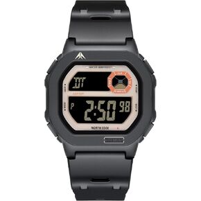 ساعة NORTH EDGE للرجال والنساء رقمية مقاومة للماء | حزام TPU | حفظ الوقت العادي خفيف الوزن (HR، Min، SEC، PM، التاريخ، اليوم) العد التنازلي | ضوء LED | منبه يومي | غفوة in Kuwait