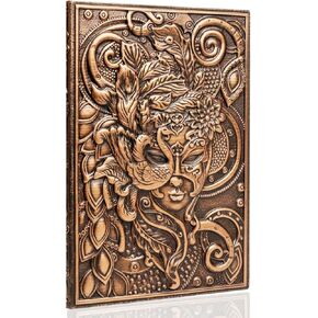 Magical PU Leather Journal – Vintage 3D Embossed Goddess Notebook, Enchanted Fantasy Gift for Women with gift-ready packaging, Premium Lined Hardcover Diary with Ribbon and Bookmark, Create Your World Writing Journal, 200 Pages – A&V NOVA in Saudi Arabia