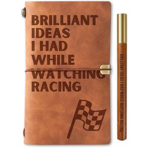 هدايا سباق InnoBeta للنساء والرجال، دفتر يوميات مع قلم، دفتر رسم قابل لإعادة الملء، مذكرات سفر، مخطط مبطن، 7x5 بوصة، بني in Kuwait
