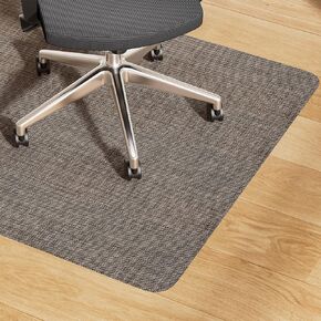 Yecaye Office Chair Mat for Hardwood Floor,36" x 48" Under Computer Desk Floor Protects for Rolling Chair,Non Slip PVC Woven Gaming Chair Mat,Not for Carpet (Brown, 36" x 48") in Kuwait