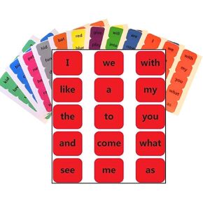 ملصقات الكلمات المرئية، ملصقات التعلم التعليمية للفصول الدراسية، المدرسة المنزلية، مصادر المساعدة في الدراسة، بطاقات فلاش للتعلم (حزمة الكلمات) in Kuwait