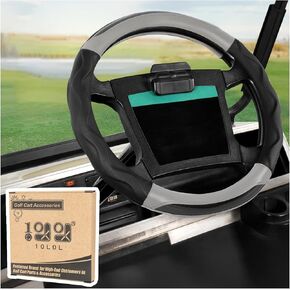 10L0L Golf Cart Steering Wheel Cover for Yamaha, Club Car DS & Precedent, 14 Inch Black Brown in Kuwait