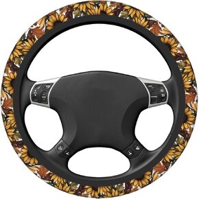 "غطاء عجلة القيادة عباد الشمس، 15 بوصة، تصميم خفيف الوزن مضاد للانزلاق، قبضة مريحة قابلة للتنفس عالمية 15 بوصة تناسب شاحنات سيارات الدفع الرباعي" in Kuwait