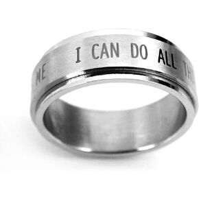 FORGIVEN JEWELRY Philippians 4:13 I Can Do All Things Through Christ Spinner Ring in Kuwait