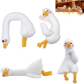 Goose Figurines, 3D Printed Resin, 4 Pieces, Whimsical Ornaments for Computer Monitor, Desk, Car Dashboard, Home and Office in Saudi Arabia
