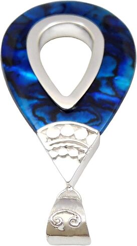 Paua Abalone Pendant, 925 Sterling Silver Handmade Abalone Shell Pendant for Women Jewelry SA059 in Saudi Arabia