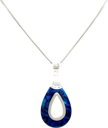 Paua Abalone Pendant, 925 Sterling Silver Handmade Abalone Shell Pendant for Women Jewelry SA059 in Saudi Arabia