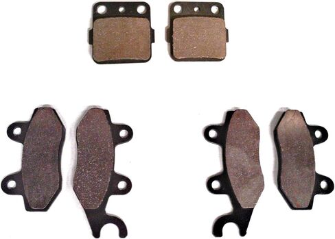 Monster Performance Full Brake Pad Set for Yamaha YFZ450 2004-2005 Front & Rear Quiet Braking Low-Dust All-Weather Quality Tested in Saudi Arabia