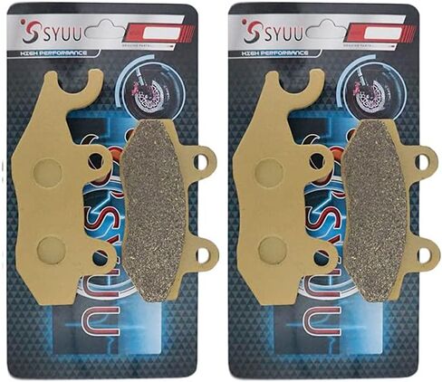 S SYUU Semi-Metallic Motorcycle Brake Pads Compatible with Kawasaki EX 250 R Ninja 250 R 2008-2012 EX 300 2013-2016, Low Fade, High-Performance, Heat-Resistant & Low-Noise, Touring FA197F FA197R in Saudi Arabia