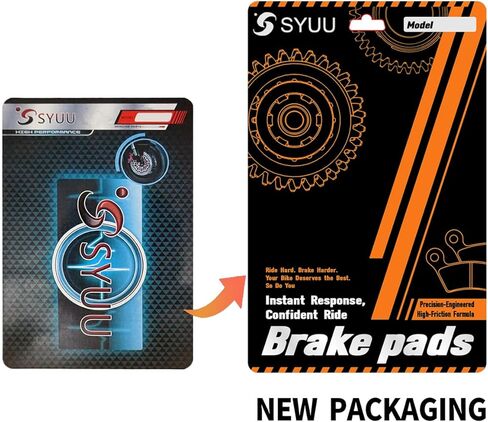 S SYUU Semi-Metallic Motorcycle Brake Pads Compatible with Kawasaki EX 250 R Ninja 250 R 2008-2012 EX 300 2013-2016, Low Fade, High-Performance, Heat-Resistant & Low-Noise, Touring FA197F FA197R in Saudi Arabia