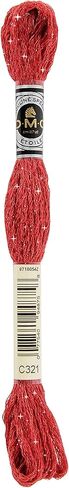 DMC CORPORATION DMC 6-Strand Etoile Floss 8.7yd-Bright Red Embroidery Accessory, 617-C666 in Saudi Arabia
