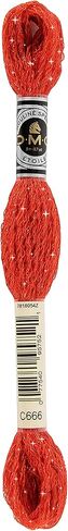DMC CORPORATION DMC 6-Strand Etoile Floss 8.7yd-Bright Red Embroidery Accessory, 617-C666 in Saudi Arabia