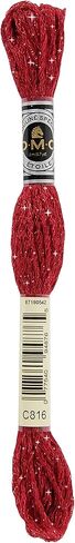 DMC CORPORATION DMC 6-Strand Etoile Floss 8.7yd-Bright Red Embroidery Accessory, 617-C666 in Saudi Arabia
