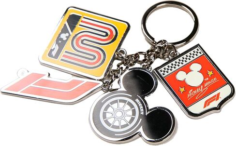F1 Las Vegas Grand Prix x Disney Unisex Charm Keychain, Multicolor, One Size in Kuwait