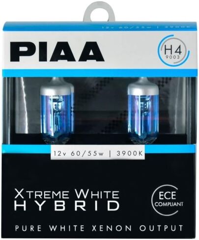 Piaa 23-10104 Xtreme White Hybrid H4 Bulb (3900K - 12V 60/55W), 2 Pack in Saudi Arabia