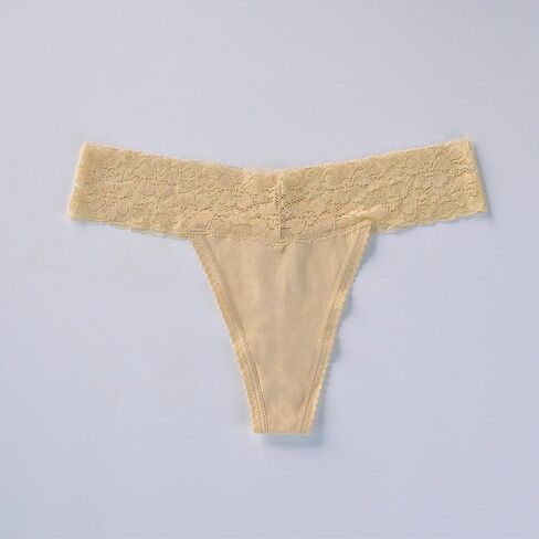 4pcs Women No Show Lace Stretch Sexy Low Waist Soft Underwear Cheeky Breathable Comfortable Panties in Saudi Arabia