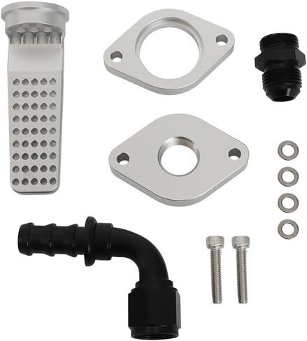 For 2011-2023 Ford 6.7L Powerstroke 6.7L Engine Maintenance Kit with Internal Baffle Component (6061 Aluminum, Silver) in Saudi Arabia