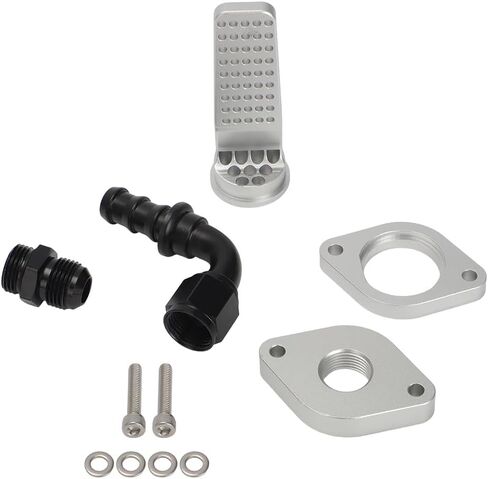 For 2011-2023 Ford 6.7L Powerstroke 6.7L Engine Maintenance Kit with Internal Baffle Component (6061 Aluminum, Silver) in Saudi Arabia