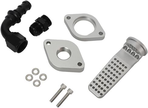 For 2011-2023 Ford 6.7L Powerstroke 6.7L Engine Maintenance Kit with Internal Baffle Component (6061 Aluminum, Silver) in Saudi Arabia