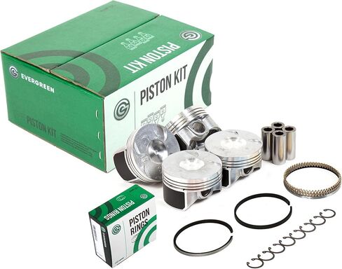 Evergreen SA-5494186547-0 Pistons with Rings Compatible With/For 06-09 Honda Civic 1.8L DOHC R18A1 in Saudi Arabia