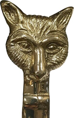 6-1/4" Solid Polished Brass Fox Head Letter Opener, Antique Reproduction in Kuwait