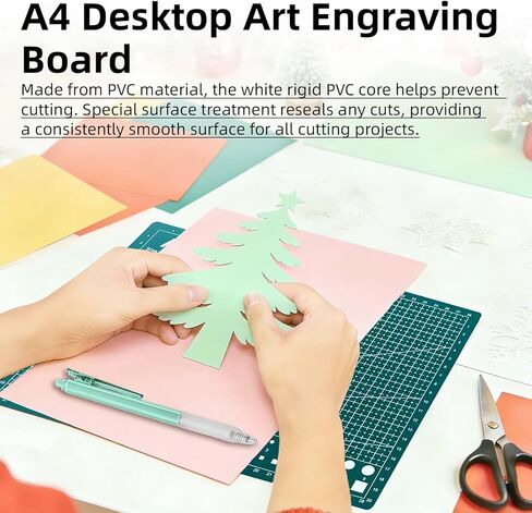 Circle Cutter, Craft Rotary Circle Cutter Compass Cut Paper Trimmer with 3 Replaceable Blades for Art and DIY Crafts, Cards Making Includes 50 Sheets of Cardstock, Cutting Mat and 2 Cutting Pens in Kuwait