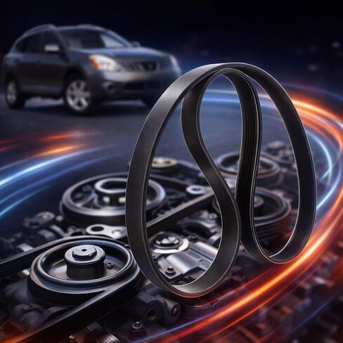 Engine Serpentine Drive Belt Fit for Nissan Rogue 2008-2013 Select 2014-2015 Sentra 2007-2009 Replace 11720ET80A 11720JG30A, 71.18 Inch in Kuwait