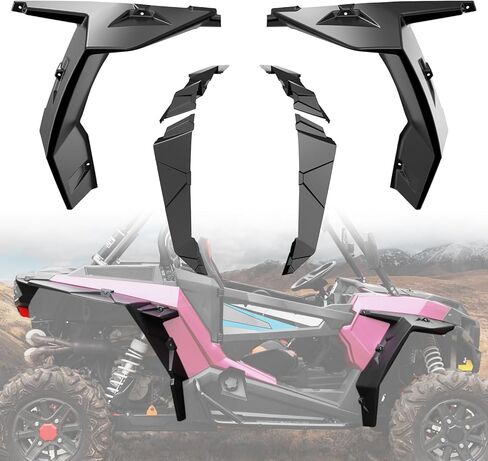 HAKA TOUGH Fender Flares لملحقات Polaris RZR XP 1000 2014-2023، واقيات مصدات ممتدة أوسع لـ Polaris RZR XP 4 1000، امتداد واقيات الطين من أجل Polaris RZR، استبدل OEM 2881985 in Saudi Arabia