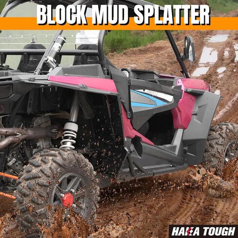 HAKA TOUGH Fender Flares لملحقات Polaris RZR XP 1000 2014-2023، واقيات مصدات ممتدة أوسع لـ Polaris RZR XP 4 1000، امتداد واقيات الطين من أجل Polaris RZR، استبدل OEM 2881985 in Saudi Arabia