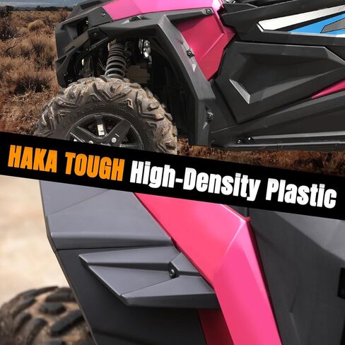 HAKA TOUGH Fender Flares لملحقات Polaris RZR XP 1000 2014-2023، واقيات مصدات ممتدة أوسع لـ Polaris RZR XP 4 1000، امتداد واقيات الطين من أجل Polaris RZR، استبدل OEM 2881985 in Saudi Arabia