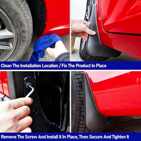 Mud Flaps for Toyota Highlander 2020-2025,Upgraded Mudflaps Wheel Tire Splash Guards for Highlander Exterior Accessories,All Weather No Drilling Required 4PCS Fender in Saudi Arabia