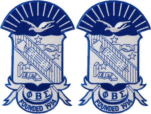 Desert Cactus Phi Beta Sigma Fraternity 4.85 inch Embroidered Appliqué Sew or Iron On Greek Blazer Jacket Pants Bag Sigma (4.85 Crest Patch) Multicolored in Saudi Arabia