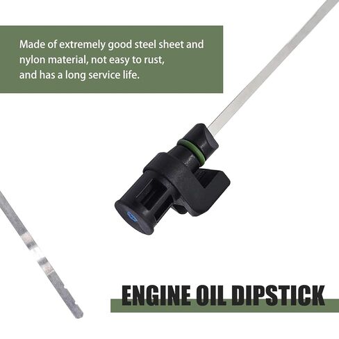 Automotive Transmission Oil Dipstick, Immersion Oil Level Indicator Stainless Steel Dipstick, Replacement OEM #31086-JA00A Accessories, Fits Most Cars (Black) in Saudi Arabia