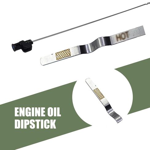 Automotive Transmission Oil Dipstick, Immersion Oil Level Indicator Stainless Steel Dipstick, Replacement OEM #31086-JA00A Accessories, Fits Most Cars (Black) in Saudi Arabia