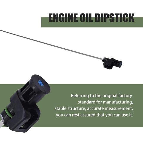 Automotive Transmission Oil Dipstick, Immersion Oil Level Indicator Stainless Steel Dipstick, Replacement OEM #31086-JA00A Accessories, Fits Most Cars (Black) in Saudi Arabia