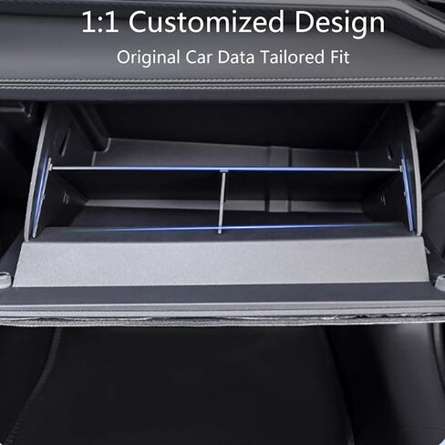 Car Glove Box Organizer Divider for Mustang 2024 2025,Glove Box Partition Divide Space for 2025 Mustang Gt Accessories,Center Console Organizer ABS Storage Accessories (Not for Mach E) in Kuwait