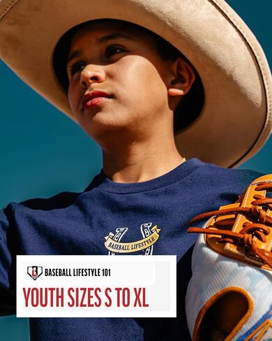 Baseball Lifestyle 101 Boy's Wild West Windup T-Shirt, Short Sleeve, Crew Neck, Youth Sizes S-XL in Kuwait