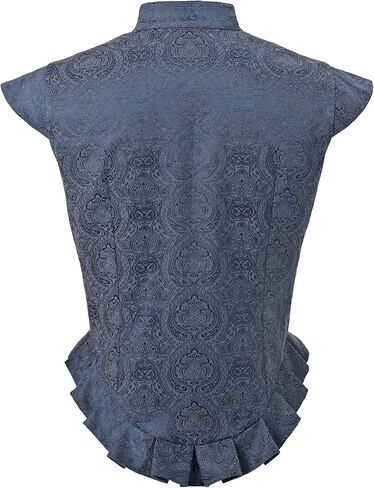 سترة رجالي من القرون الوسطى مُزينة بنقشة الزهور وعصر النهضة والقراصنة القوطية صدرية تيودور فيكتورية جيركين سترات إليزابيثية نبيلة in Kuwait