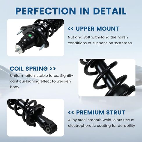 Rear Struts Complete Assembly w/Coil Spring Set for 2007 2008 2009 2010 2011 Honda CR-V 2.4L 4WD AWD FWD Rear Shock Absorbers Quick Struts Replace for 1345688L 1345688R in Kuwait