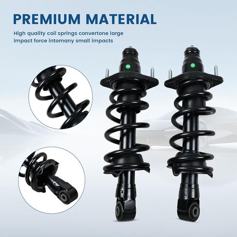 Rear Struts Complete Assembly w/Coil Spring Set for 2007 2008 2009 2010 2011 Honda CR-V 2.4L 4WD AWD FWD Rear Shock Absorbers Quick Struts Replace for 1345688L 1345688R in Kuwait