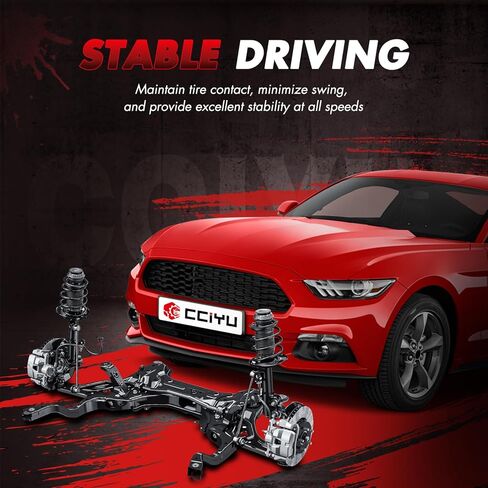 cciyu Front End Suspension Kit Fit for Chevrolet Malibu 2004-2012, for Pontiac G6 2005-2010, for Saturn Aura 2007-2009 Lower Control Arms Sway Bar Tie Tod Front Strut & Spring Assemblies 10pc in Kuwait