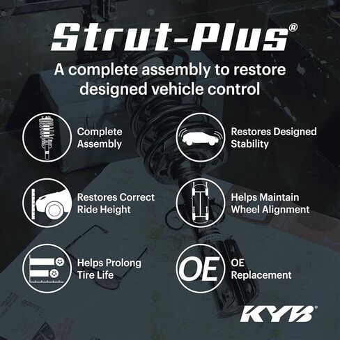 KYB SR4479 Strut-Plus Complete Corner Unit Assembly -Strut, Mount and Spring, Black in Kuwait