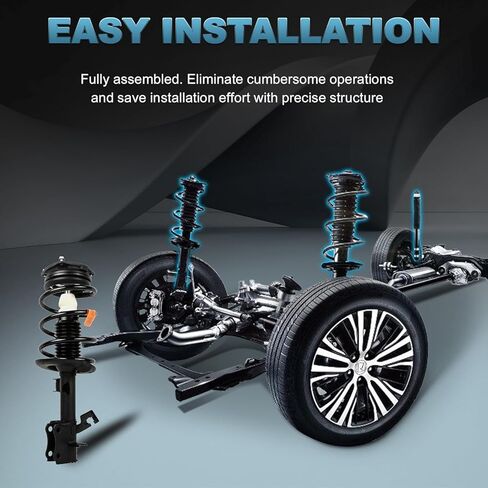 Front Left and Right Pair Complete Strut 172378 172379 Compatible with 2007-2012 Nissan Sentra Shock Coil Spring Assembly in Saudi Arabia