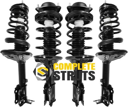 COMPLETESTRUTS - مجموعات الدعامات الأمامية والخلفية الكاملة مع استبدال نوابض لولبية لسيارة Hyundai Accent 2000-2005 - مجموعة من 4 in Saudi Arabia