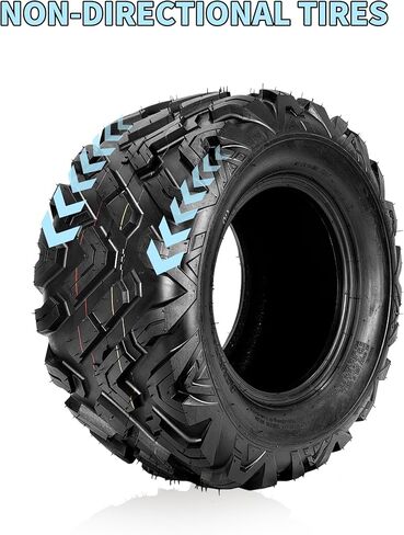 20x10-10 ATV Tires 6PR Tubeless - All Terrain Tires for Trail, Mud, Sand & Dirt | Max Load 330 lbs | Superior Traction & Puncture Resistance for Year-Round Riding (Set of 2, Black) in Kuwait